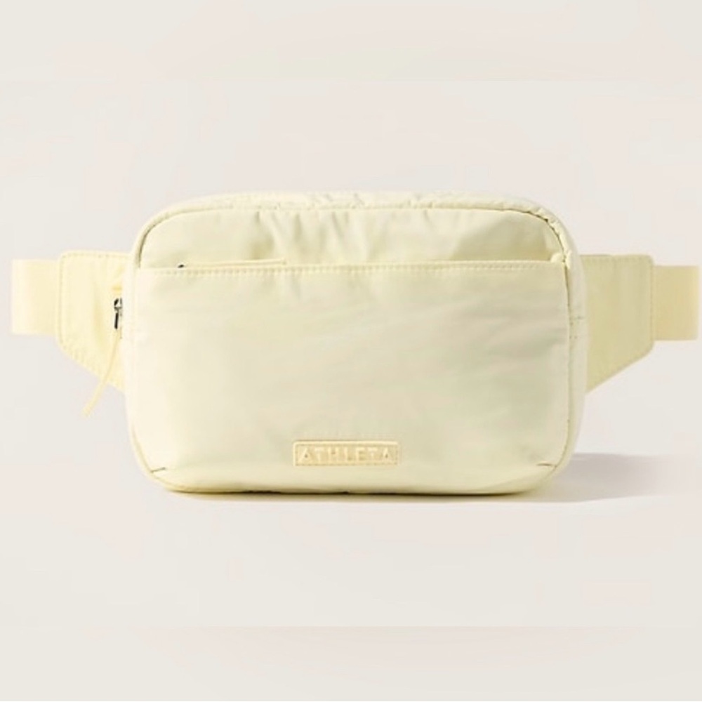 Athleta All About Large Crossbody Belt Bag Glow light yellow butter - Picture 2 of 9